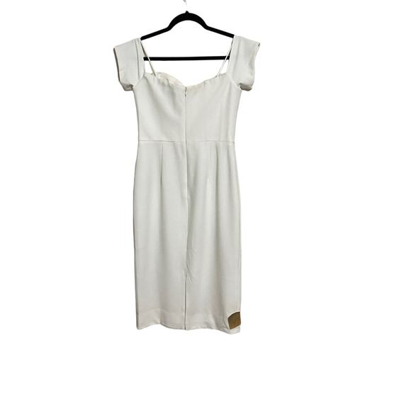Dress The Population Off White Bailey Off the Shoulder Body-Con Dress Size M - Picture 5 of 10